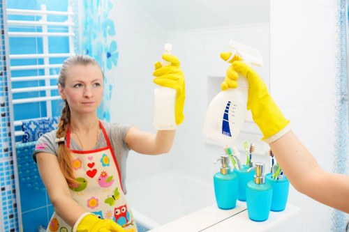 Professional end of tenancy cleaning in a vacant living room
