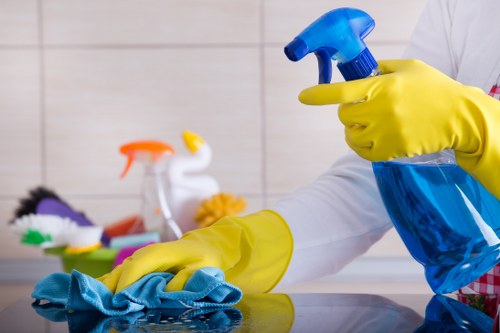 Specialist commercial cleaning team in Finsbury Park workspace