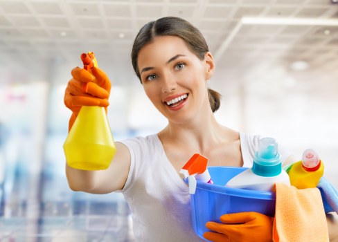 Cleaning dust and residue after building work