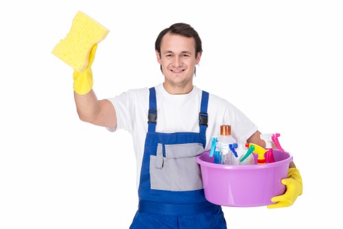 Move out cleaning of a bright kitchen with spotless surfaces