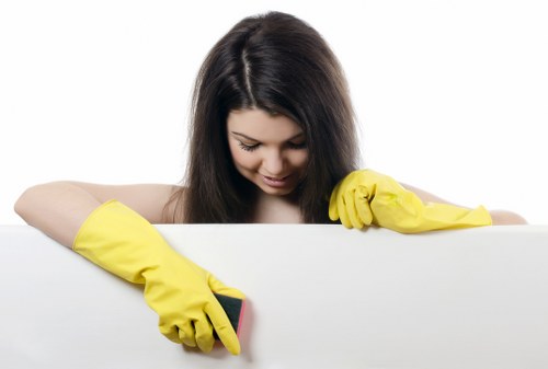 Deep cleaning a kitchen during end of tenancy cleaning